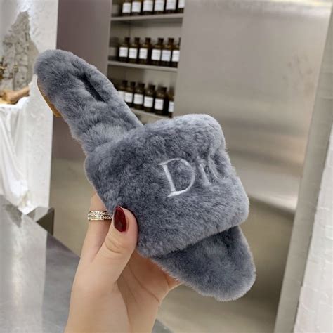 dior slides gray